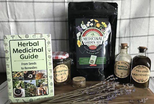 Medicinal Garden Kit Box and Bonus Book